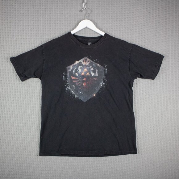Legend of Zelda Great Shield Nintendo Tee Mens Large - Picture 1 of 8